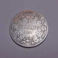 Monede argint 925 Africa de Sud 6 pence 1897 și 1 shilling 1894
