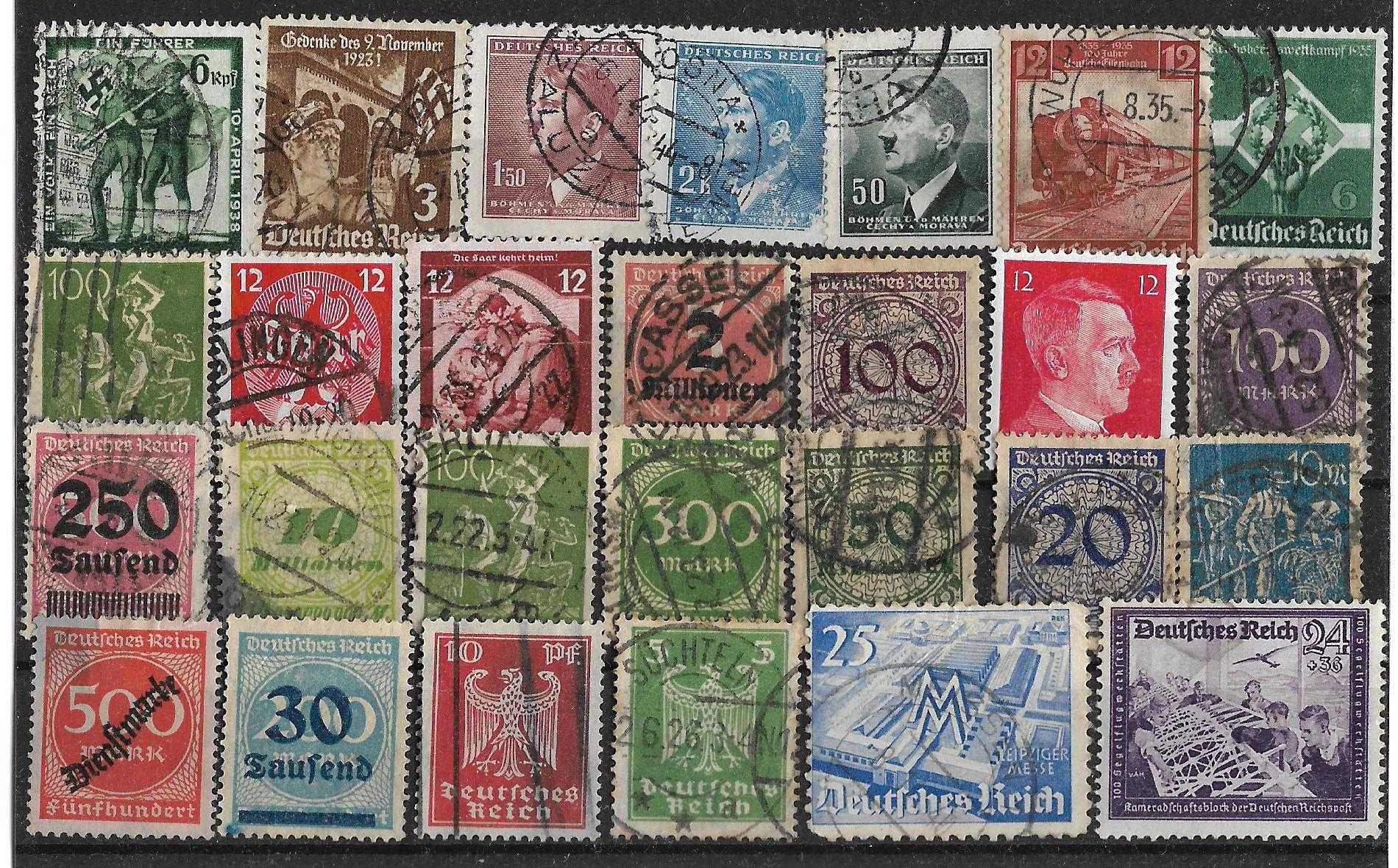 Set timbre vechi WWII si interbelice Germania. Pret 35 lei tot setul.