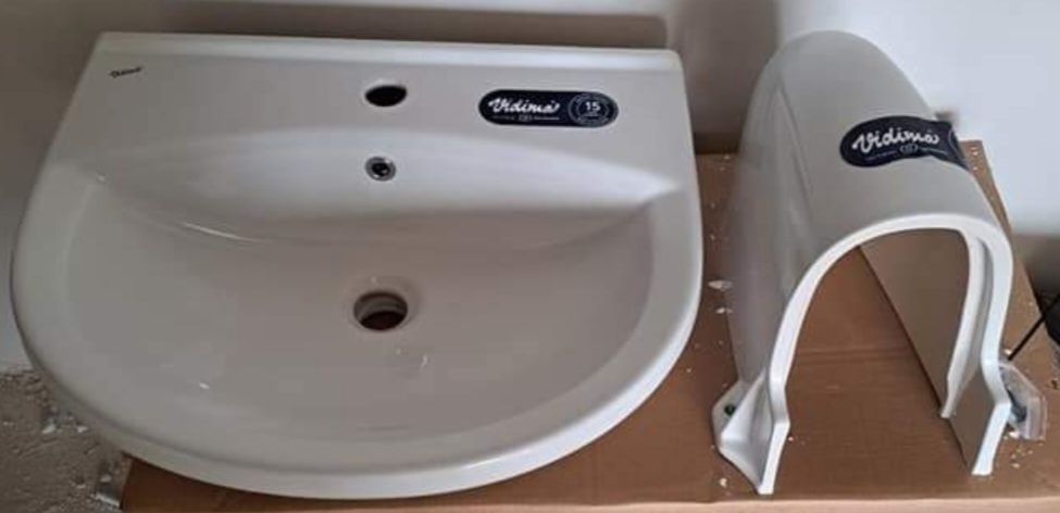 Lavoar 55 x 45 + semi-picior ceramica, Vidima Ulysse, produs nou