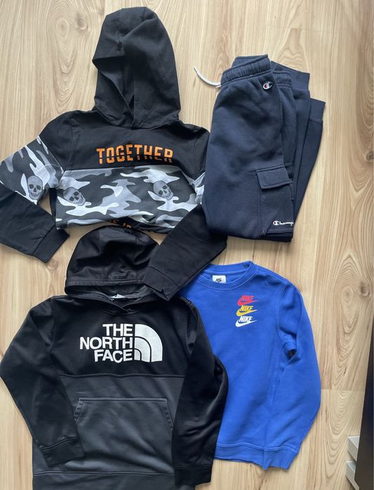 NIKE/The North Face/Champion/134-140р. момчешки сет(4бр) общо за 55лв