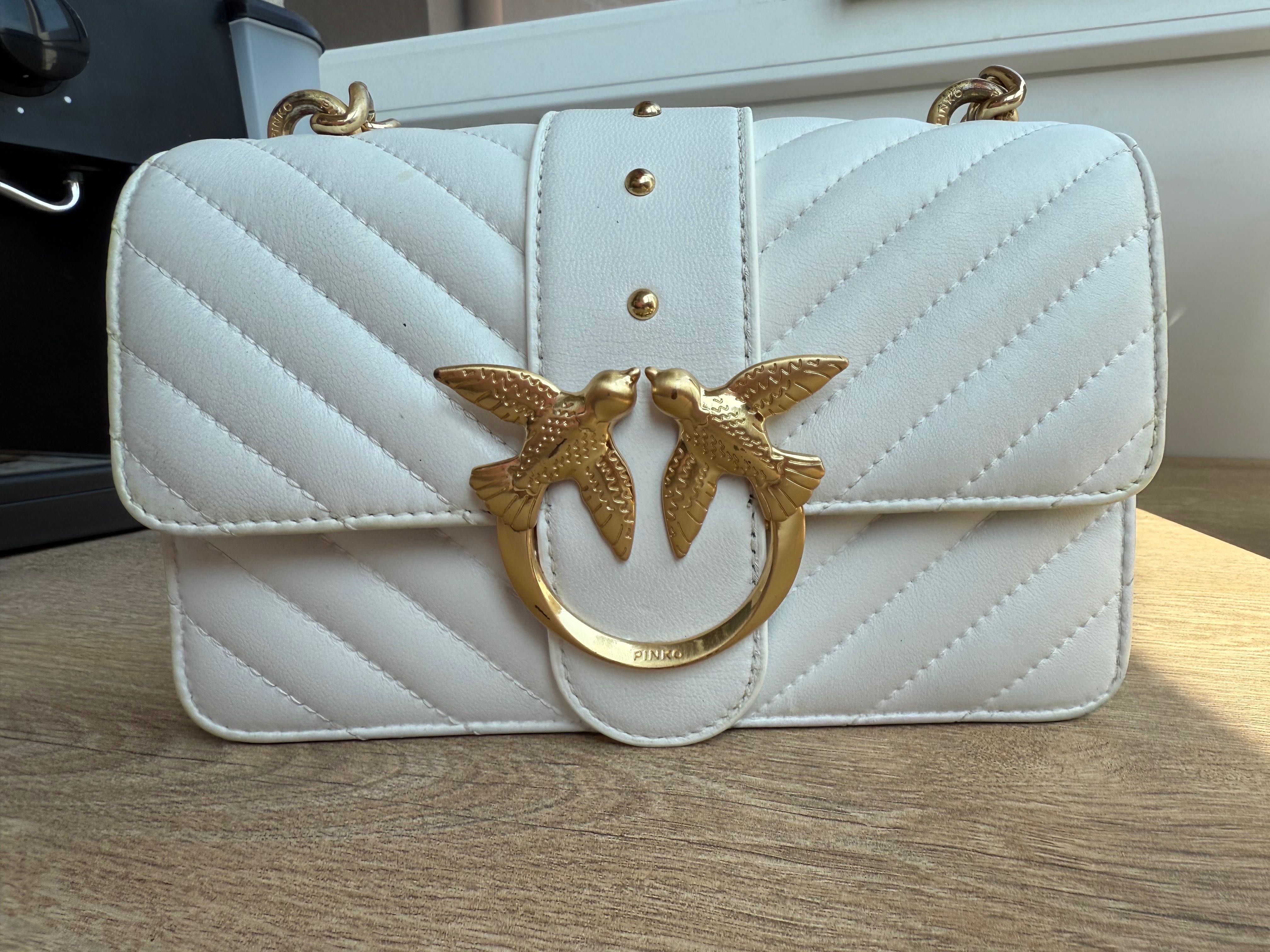 Оригинална бяла чанта Pinko