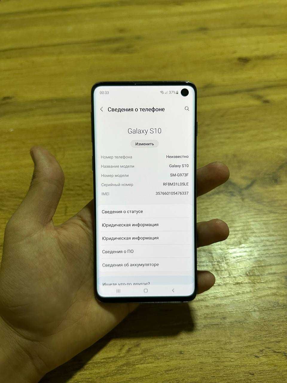 Galaxy S10 ideal holatda, aybi yoq