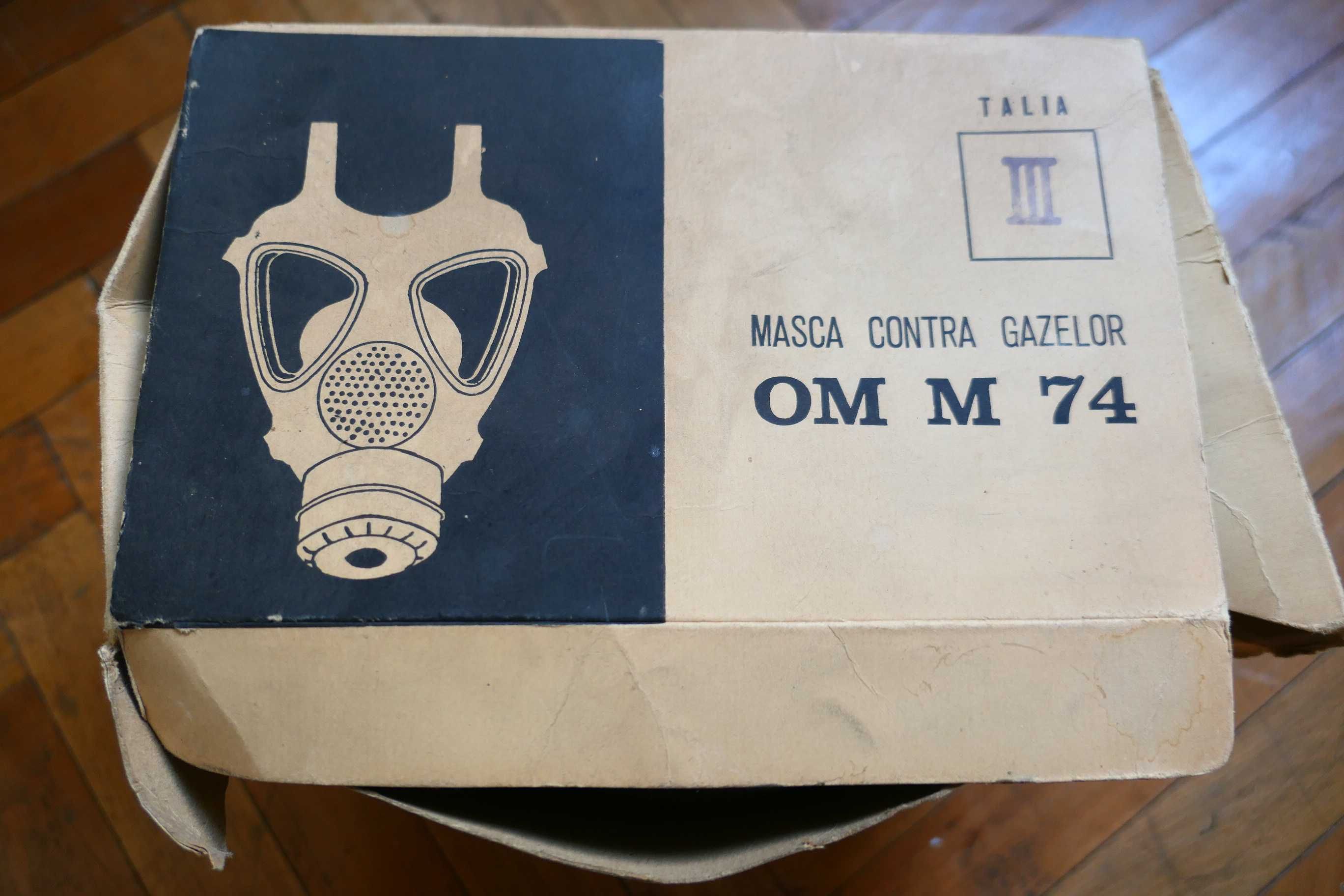 Masca Contra Gazelor OM M 74 III cu Geata si Manual si Filtru