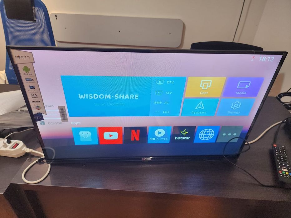 Телевизор fox32g8000 81 см черный