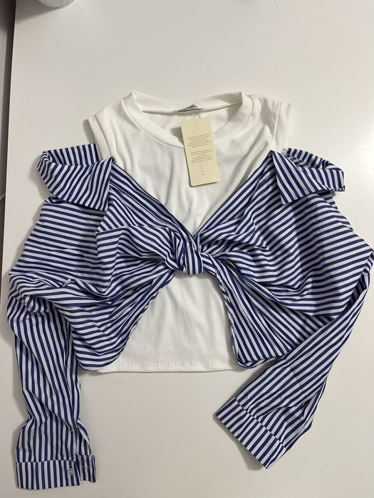 Модерна риза с паднали рамене