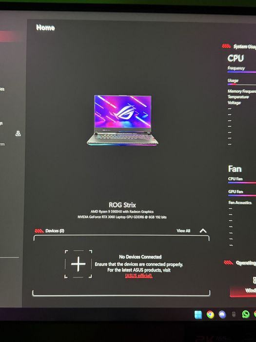 Laptop Gaming Asus Rog Strix G15 RTX 3060 Ryzen 9 1TB