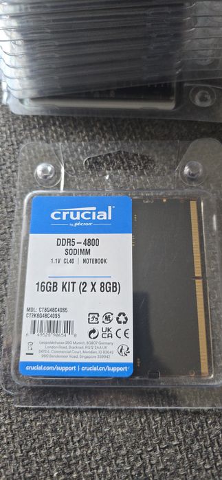 Ram Sodimm Crucial Kit 16Gb DDr5 4800 pt laptop Noi Garantie