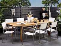 NOU Masă dining "CESANA", 180-240/100cm, lemn de acacia