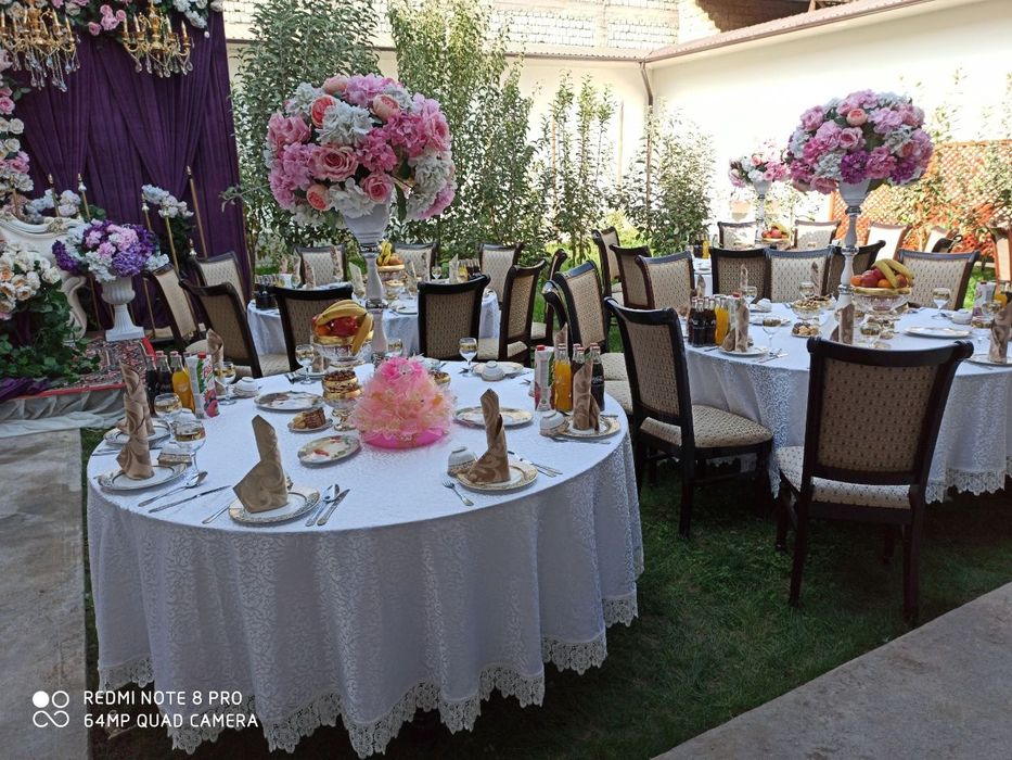 Prokat stol, stul va idishlar