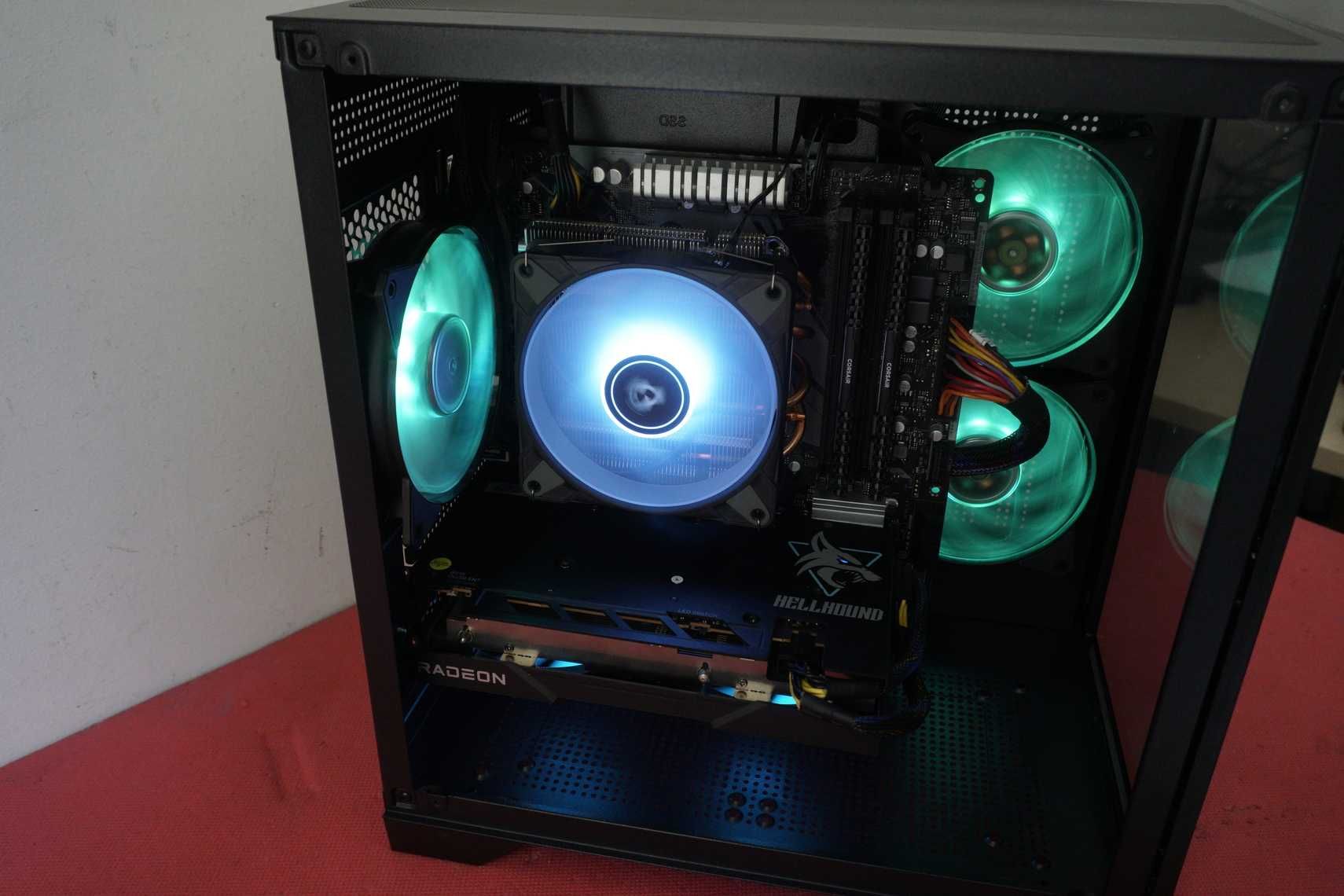 Ryzen 3600/A320m/16GB 3200/500GB gen4 Nvme/ RX 6600 XT/ New RGB case