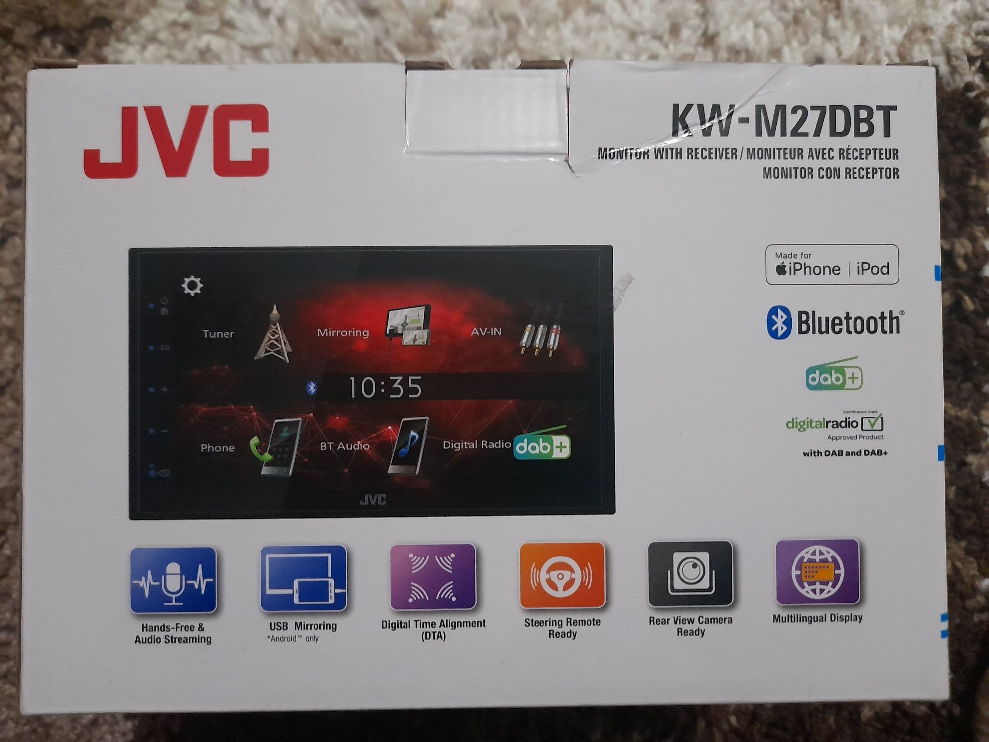 JVC ,player auto KW-M27DBT