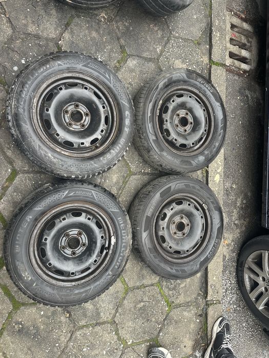 5х100 R14 175/70 14 джанти с зимни гуми Vw polo Seat audi