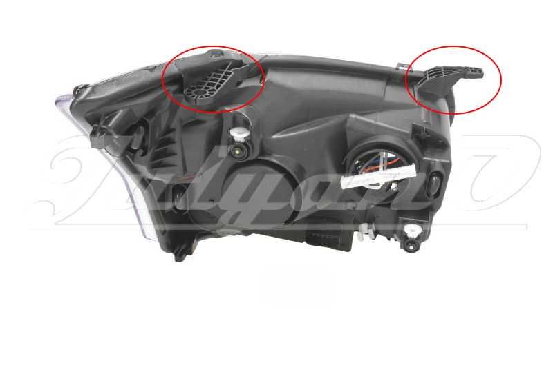 Щипки (водачи, крепежи) за закрепване на фар за FORD TRANSIT (13г.-)