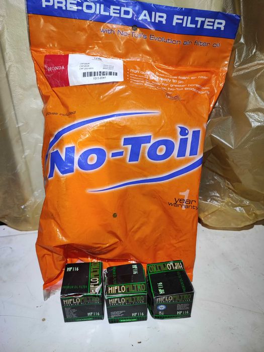 Honda CRF 250/450 R, X. Фильтр воздушный , масляный