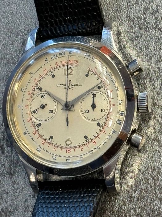 Ceas Ulysse Nardin chronograph vintage anii 60 diametru 40mm