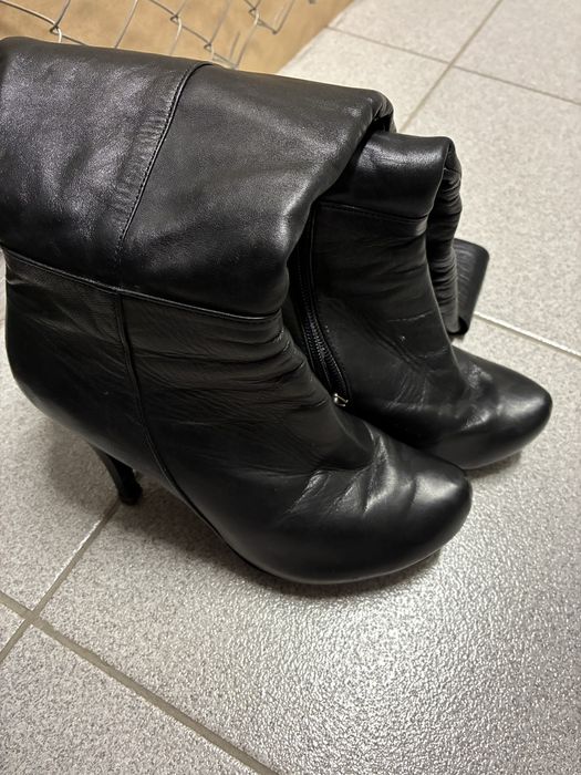Кожени ботуши като нови с топла подплата