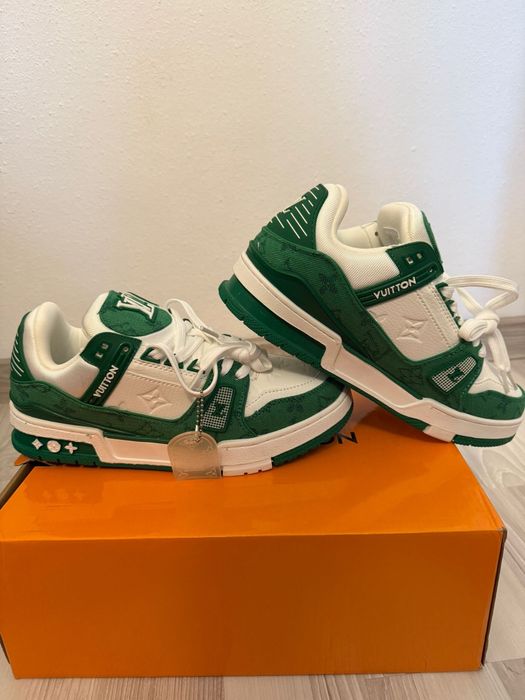 louis vuitton sneaker green size 42