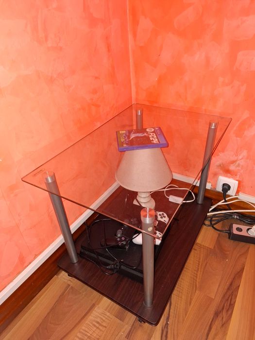 Masuta de cafea sticla si pal