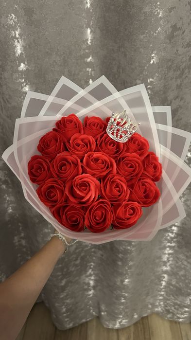 Buchet trandafiri din sapun