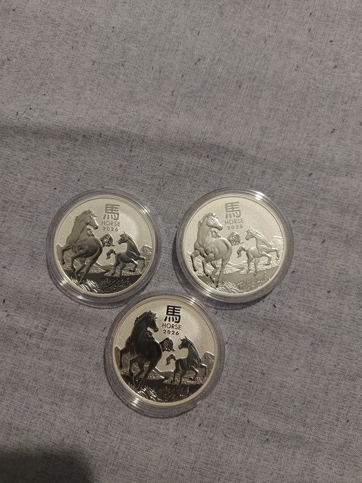 Сребро австрийски лунар коня 2026 - 1 унция 1 унция