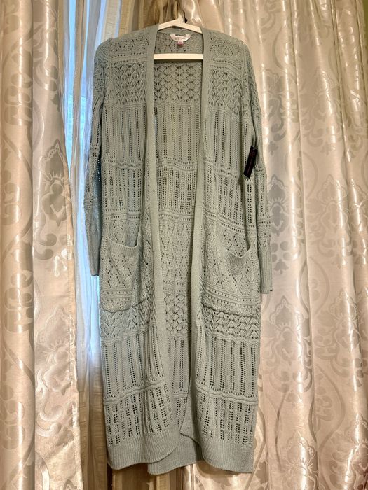 Cardigan NOU pulover lung NO BOUDARIES masura L tricotat oversize