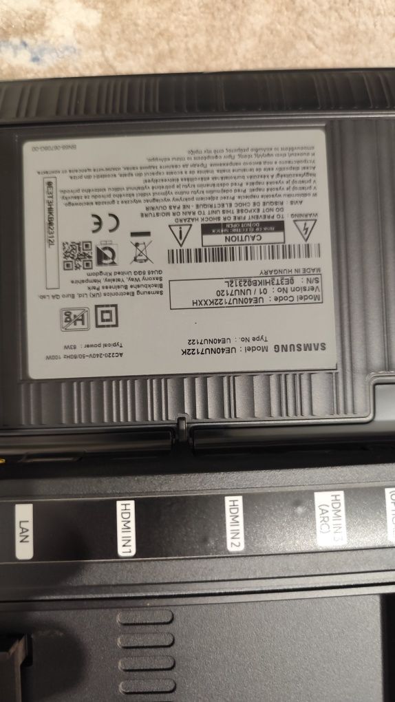 Tv Samsung cu leduri arse