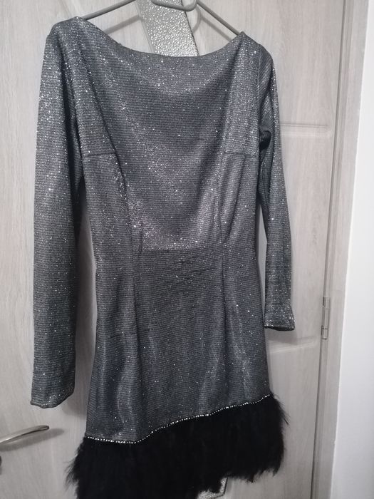 Rochiță scurtă argintie