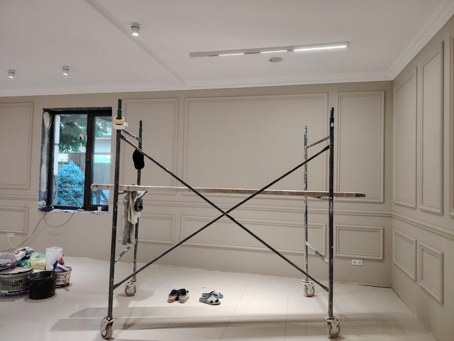 По краска,стена, потомок,фасад быстро и качественно.