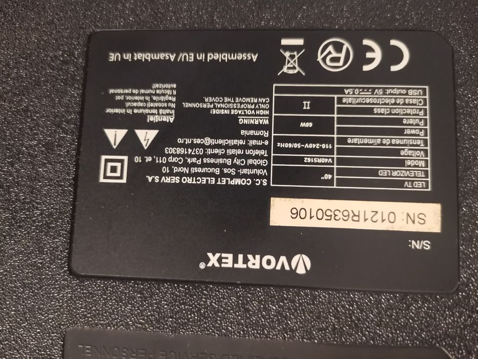 Televizor Vortex 102cm