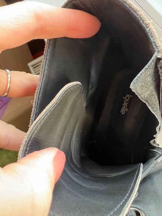 Ghete dama piele intoarsa, maro, marime 39