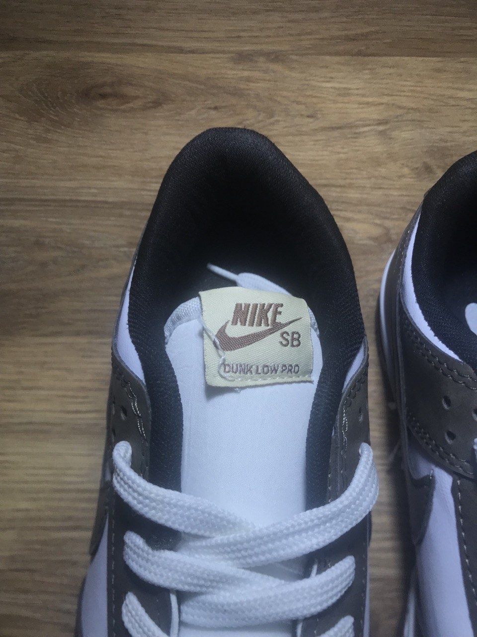 Кроссовки Nike dunks low pro в коричневом цвете