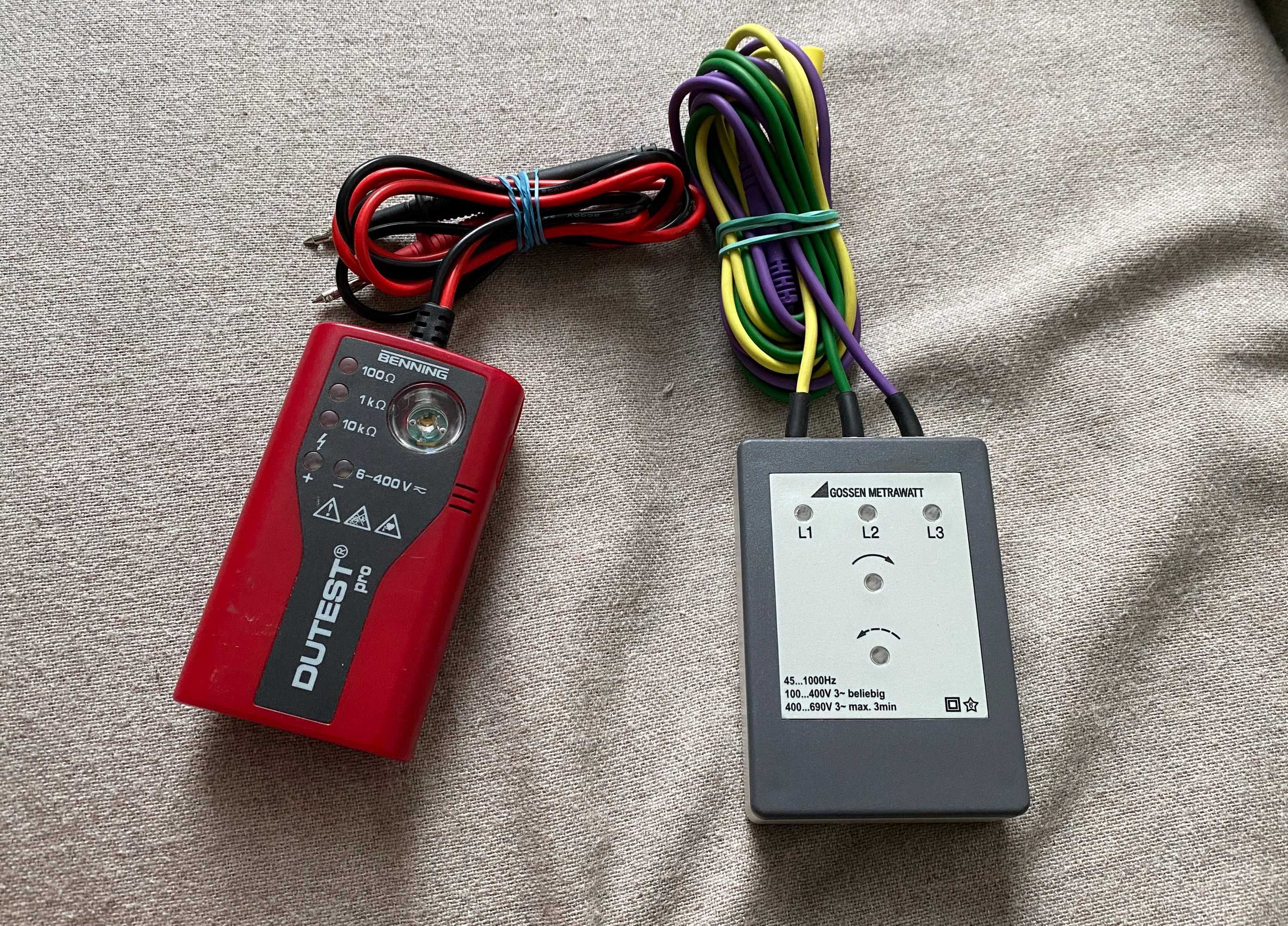 Set electronist Multimetre Gossen Metrawatt TRMS și testere - diplomat
