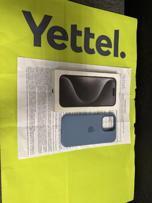 КАТО НОВ 256GB iPhone 15 Pro Yettel Гаранция 2026 Black / Черен