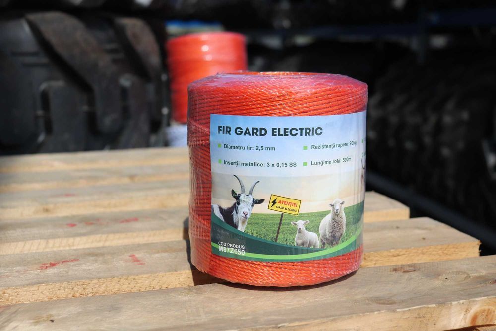 Gard electric Rola fir fi 2.5mm insertie metalica 3x0.15mm 500m
