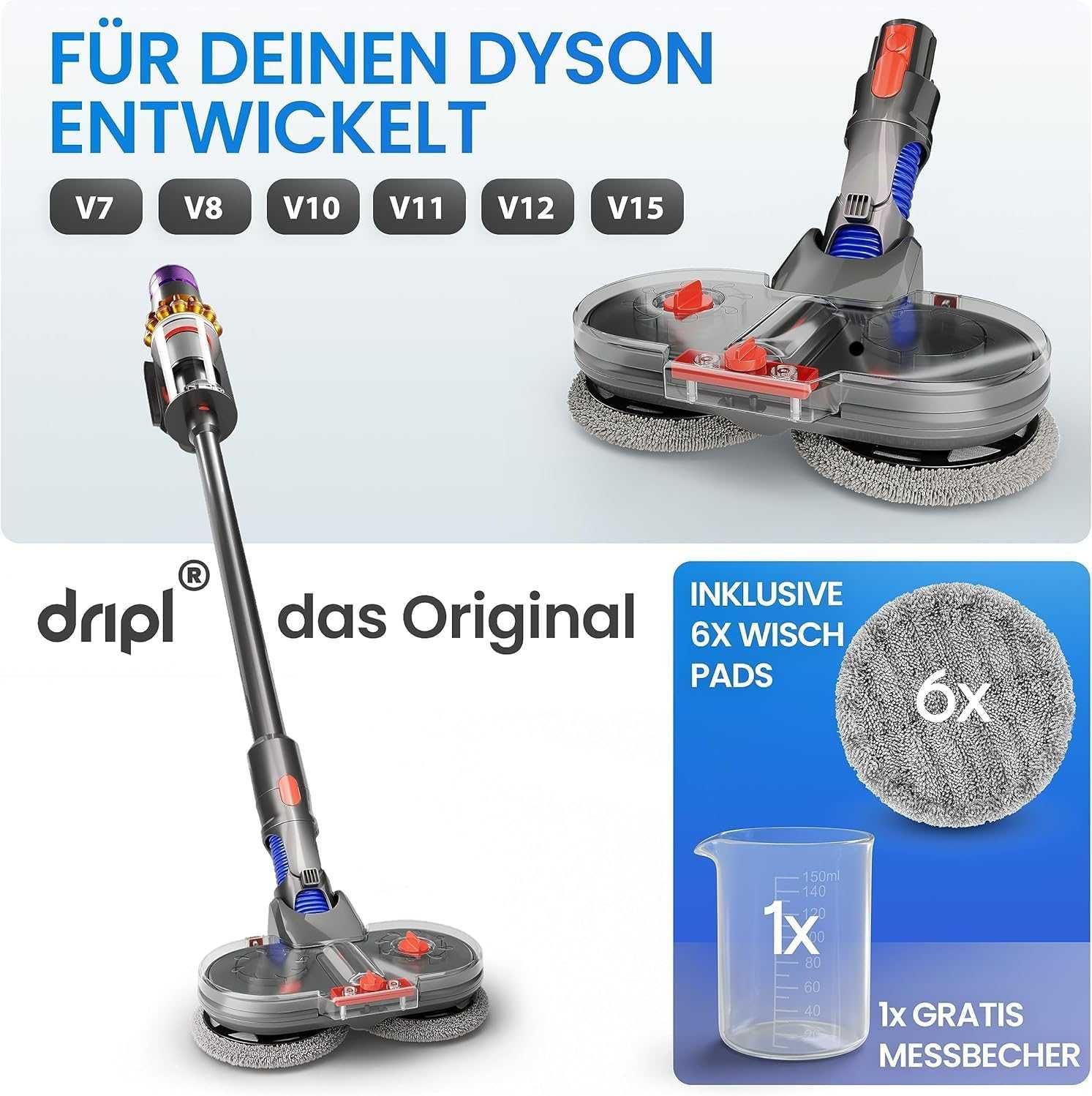 Приставка за мокро почистване за Dyson V7 V8 V10 V11 V12 V15