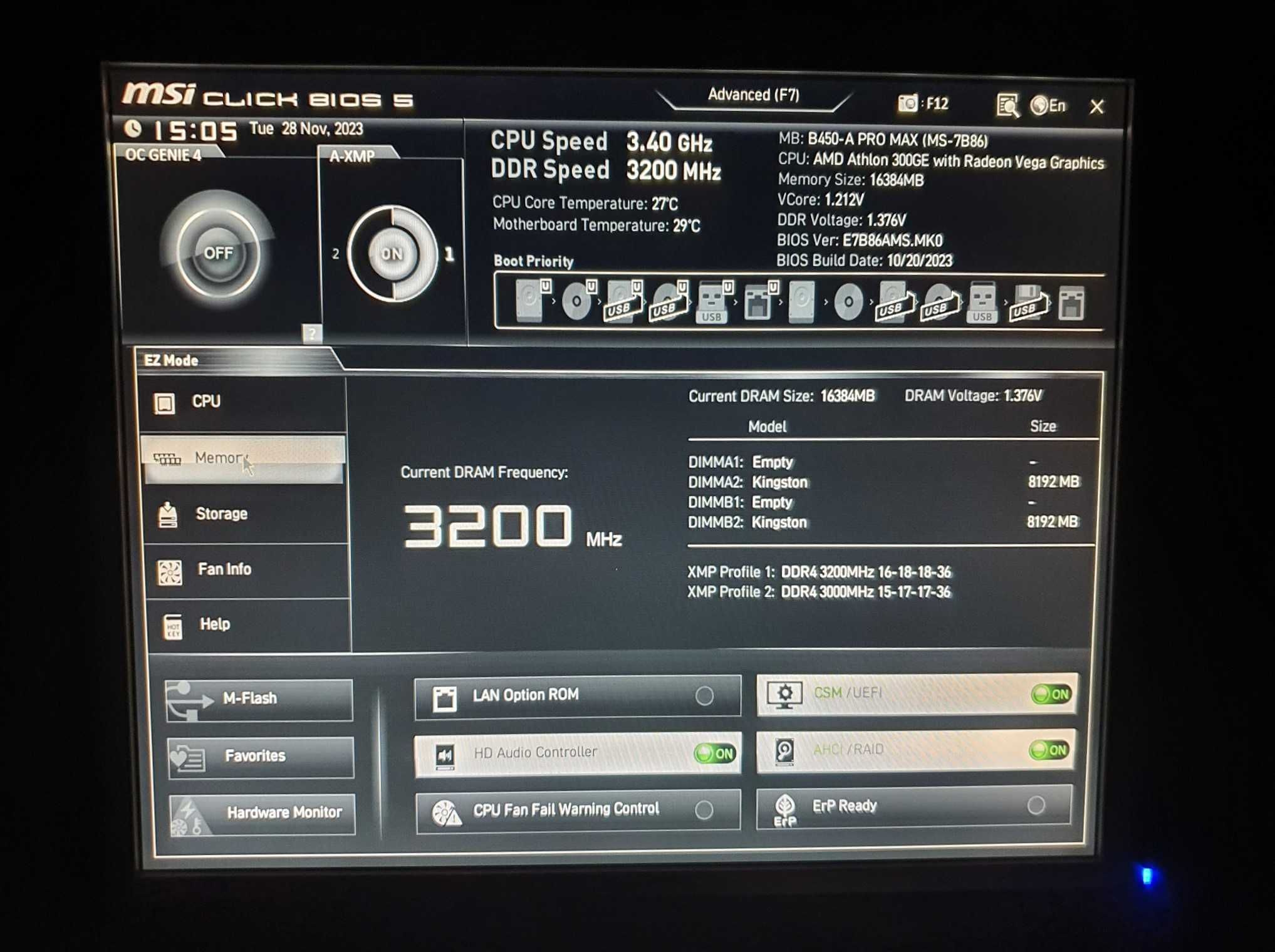 Procesor AM4 Athlon 300GE, video Vega