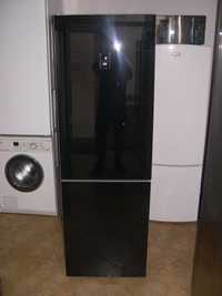 Хладилник с фризер Премиер, черен(закалено стъкло), внос от Австрия