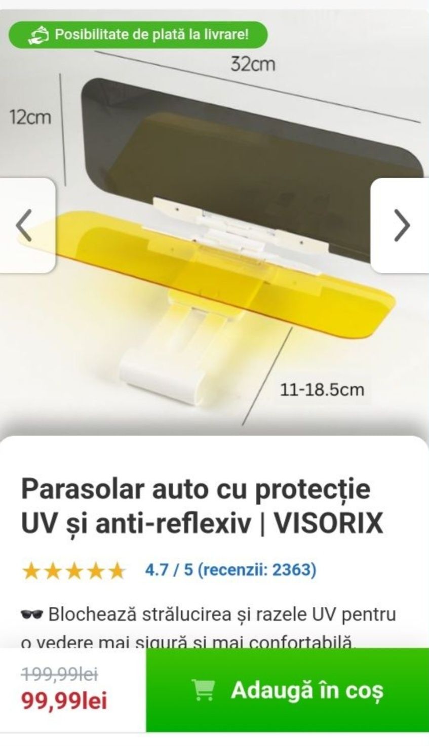 Parasolar noapte  / zi