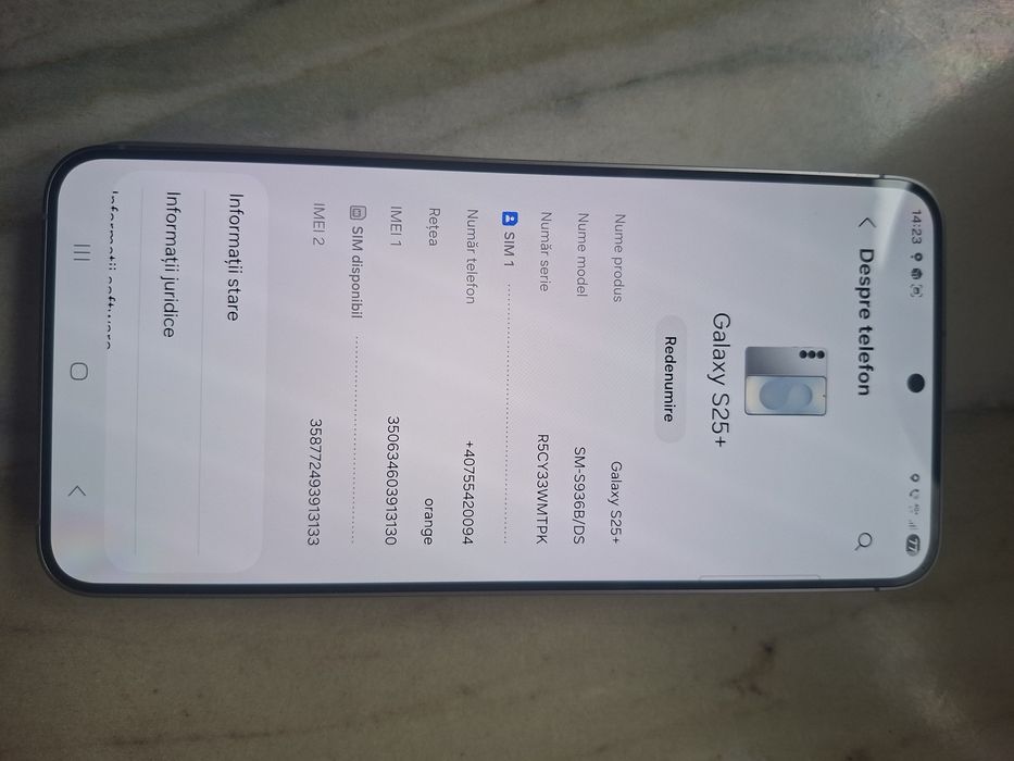 Vând samsung s 25 +