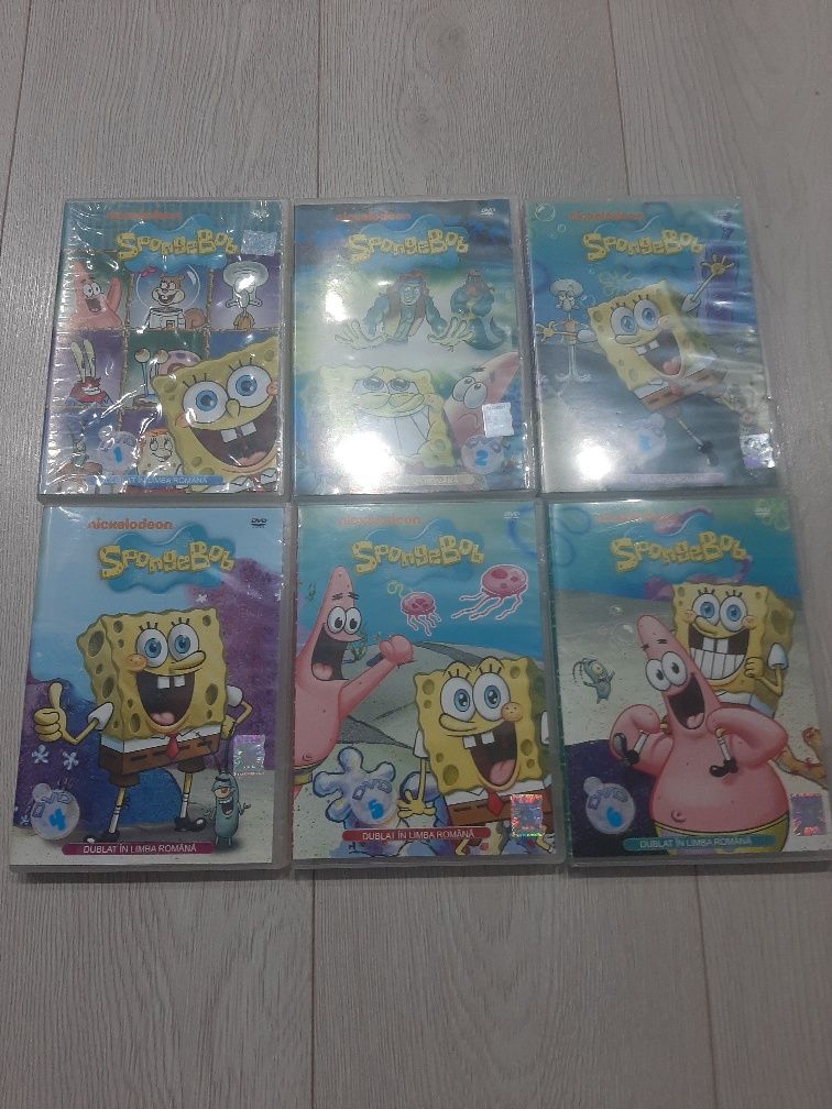 Colecție 6 dvd spongebob