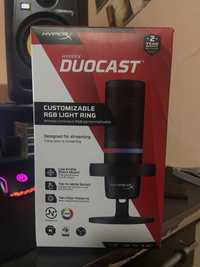 Microfon USB HyperX DuoCast + Brat + garantie 21.07.2025