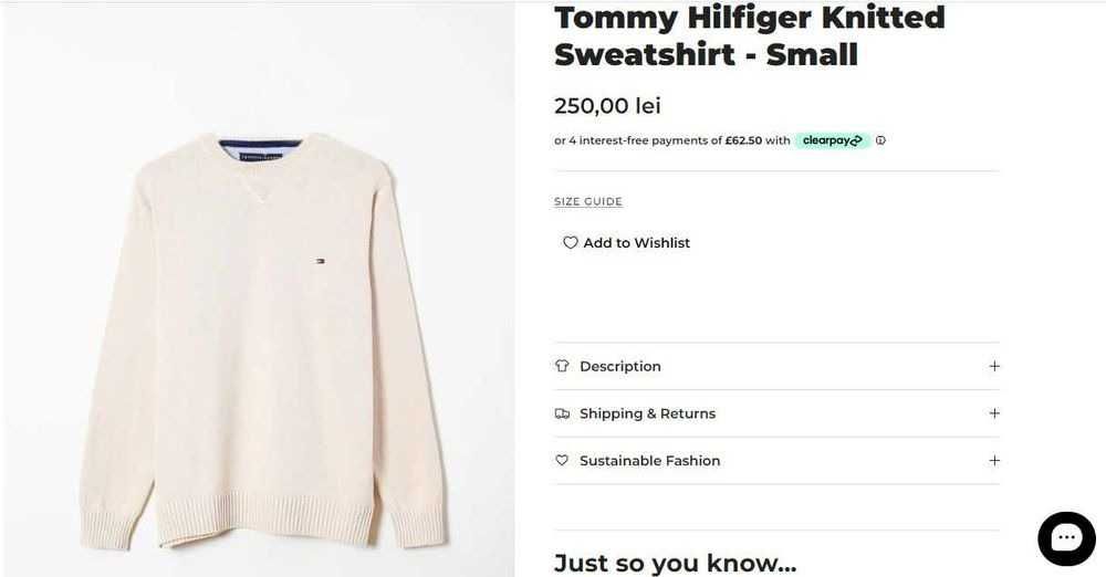Pulover Tommy Hilfiger - Bej