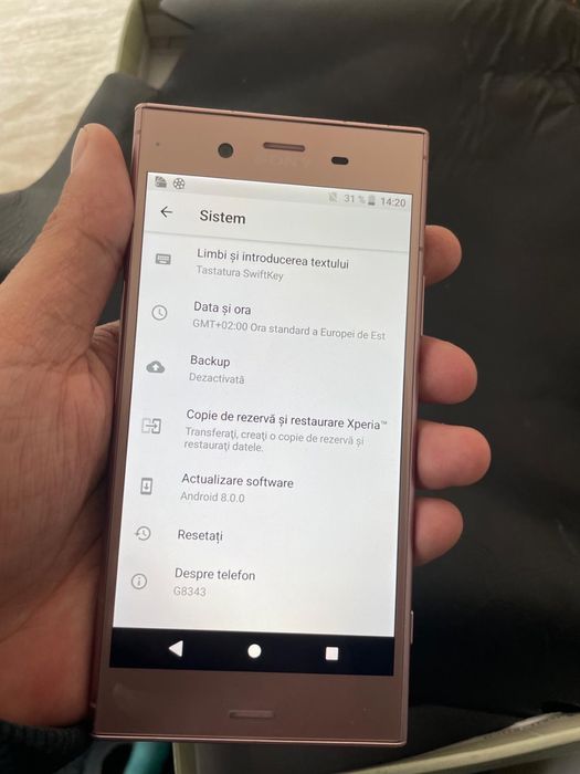 Sony XPERIA XZ1 model:G8343 culoarea gold rose ,impecabil,ca nou!!