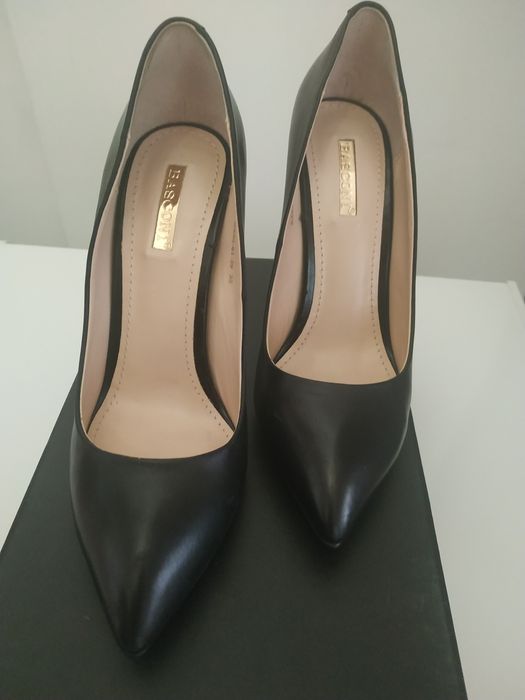 Туфли кожаные на шпильке BASCONI.