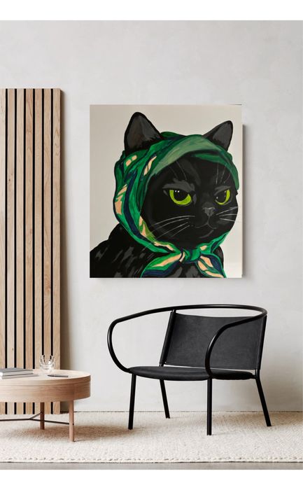 Tablouri cu animale, acrilice pe panza