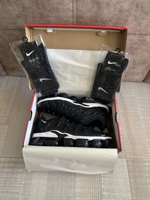 Nike Air VaporMax Plus Black/White – Оригинални мъжки маратонки, №44