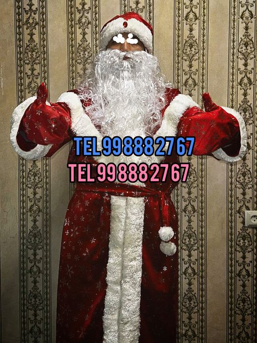 Qorbobo va qor qiz Kiymi sotiladi  продам костюм дед мороз и снегурочк