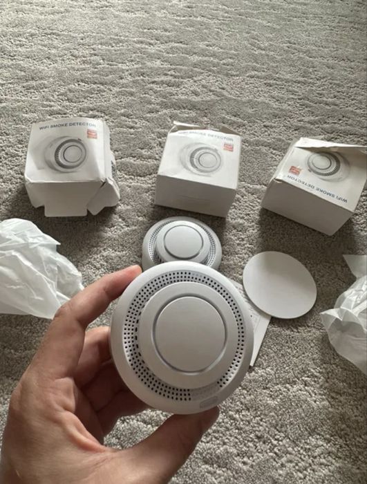 Detector fum fara fir cu wi fi 5 bucati