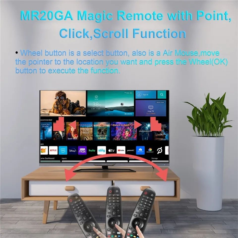 Telecomanda LG Magic Remote model clasic fără comanda vocala și mouse