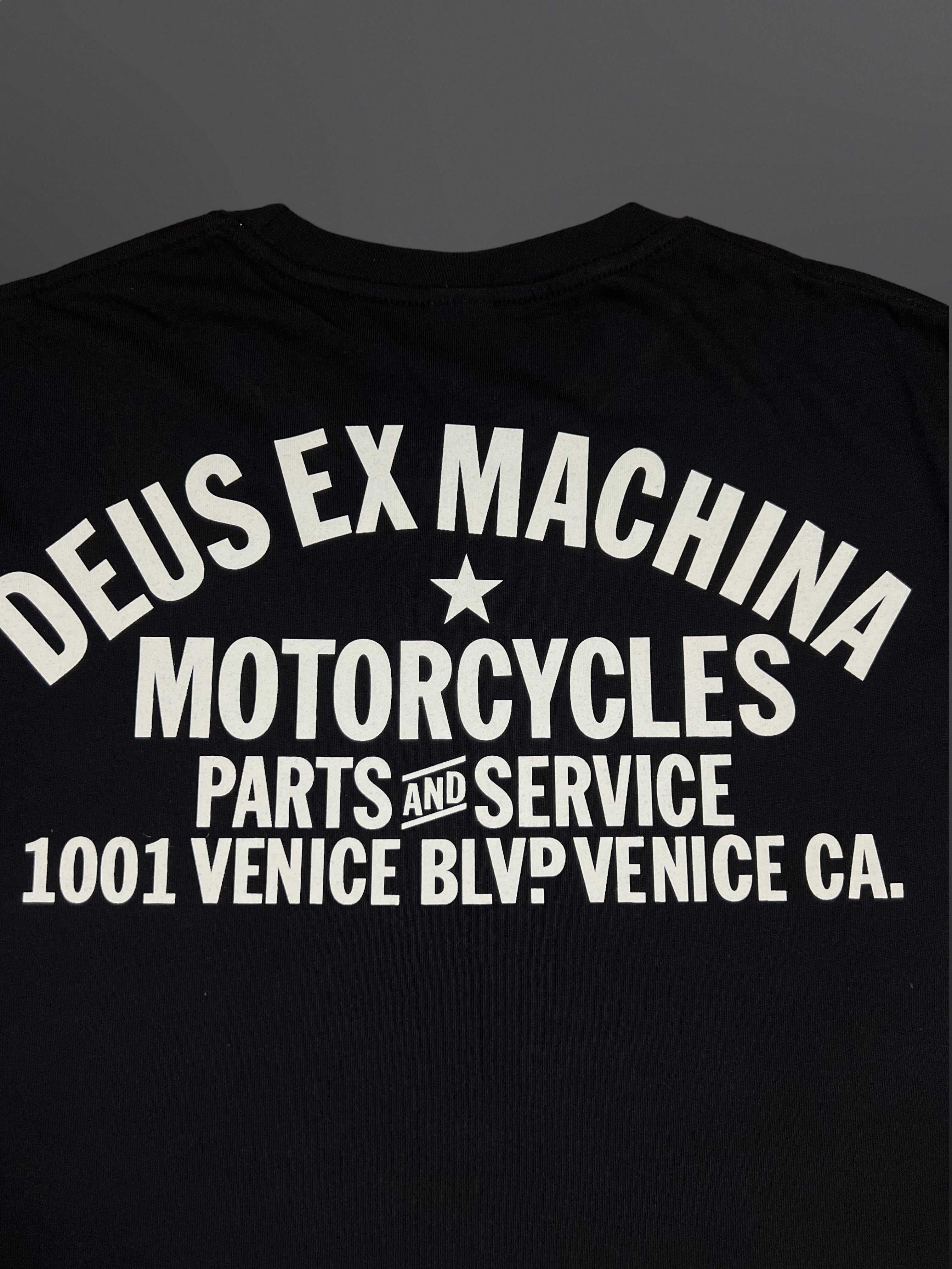 Deus Ex Machina Черна Тениска Голяма Щампа - Slimfit M L XL XXL